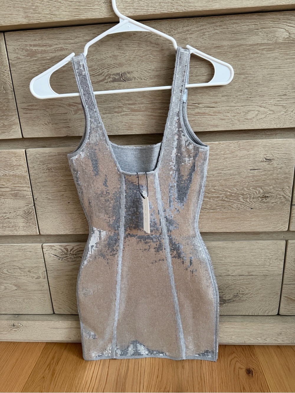 Fleur du Mal Gray Sequin Knit Top - Picture 5 of 10
